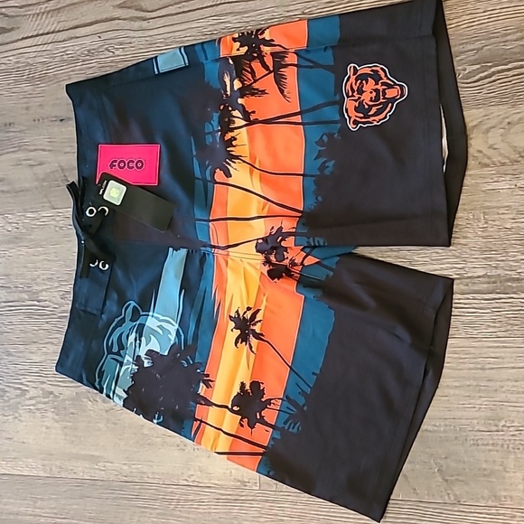 Chicago Bears Sunset Boardshorts Size Small - Picture 3 of 5